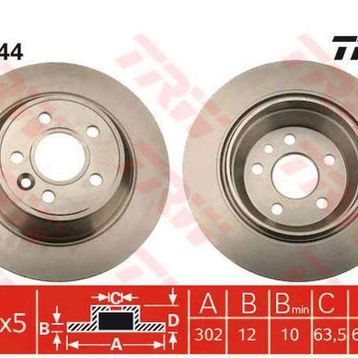 TRW DF4844 Ayna Arka Fren Diski