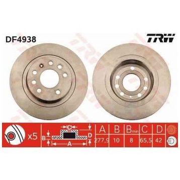 TRW DF4938 Arka Fren Diski