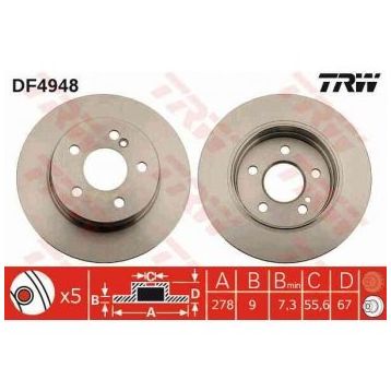 TRW DF4948 Arka Fren Diski