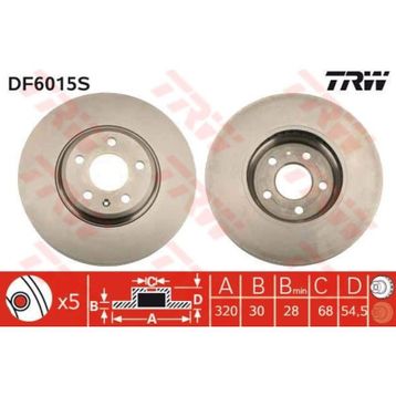 TRW DF6015S Ön Fren Diski