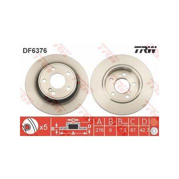TRW DF6376 A Arka Fren Diski