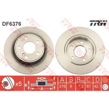 TRW DF6376 A Arka Fren Diski