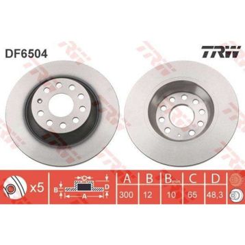 TRW DF6504 Golf Arka Fren Diski
