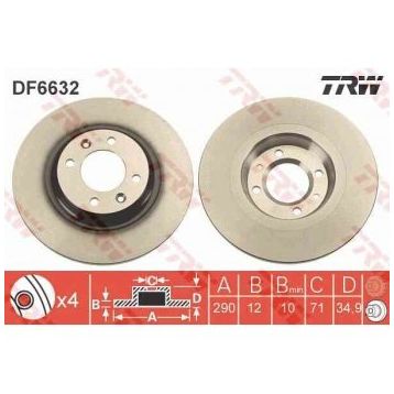 TRW DF6632 Arka Fren Aynası