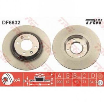 TRW DF6632 Arka Fren Aynası
