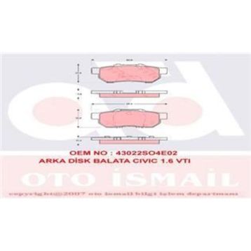 TRW GDB3113 Arka Fren Balatası