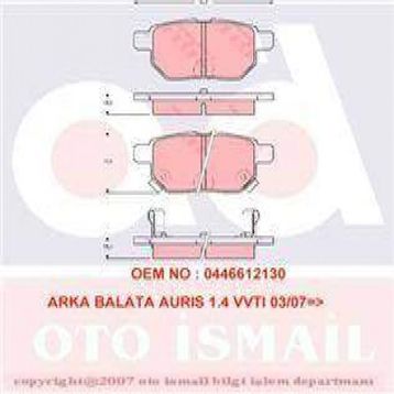 TRW GDB3454 Arka Fren Balatası
