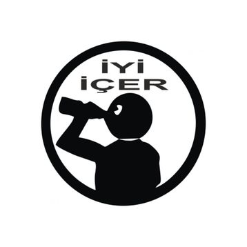 TSC Z1895 İyi İçer Komik Araba Sticker