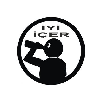 TSC Z1895 İyi İçer Komik Araba Sticker