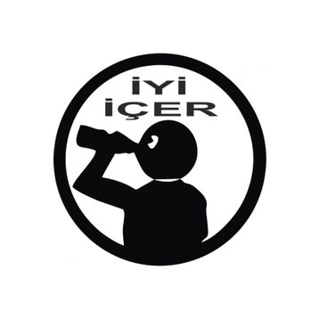 TSC Z1895 İyi İçer Komik Araba Sticker