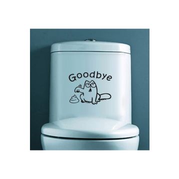 TSC Z1985 Klozet Banyo Komik Resim 10 Araba Sticker