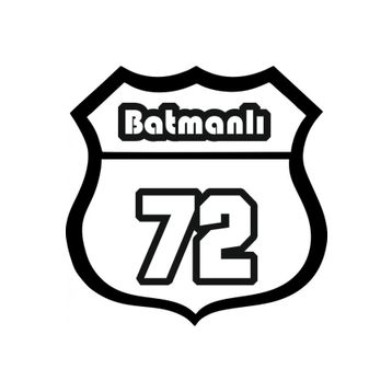 TSC Z2127 72 Batman Plaka Numarası Araba Yapıştırma Sticker