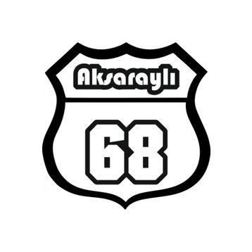 TSC Z2129 68 Plaka Aksaraylı Araba Sticker