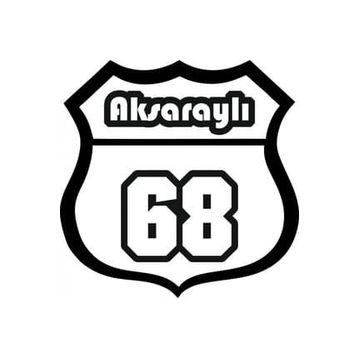 TSC Z2129 68 Plaka Aksaraylı Araba Sticker