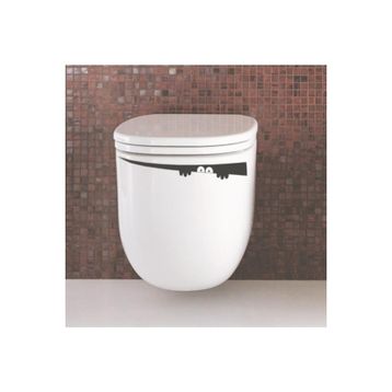 TSC Z2168 Tuvalet Klozet Çıkartması Komik Rezervuar Banyo Duvar Araba Sticker