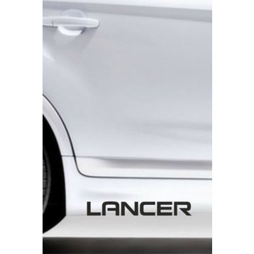 TSC Z349 Mitsubishi Lancer 2'li Araba Sticker