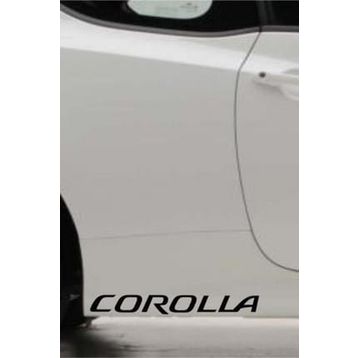 TSC Z355 Toyota Corolla 2'li Araba Sticker