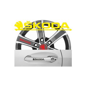 TSC Z452 Skoda Kapı Kolu 8'li Araba Sticker