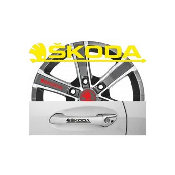 TSC Z452 Skoda Kapı Kolu 8'li Araba Sticker