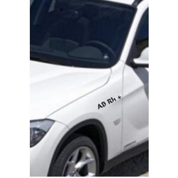 TSC Z507 Ab Rh + Pozitif Araba Kan Grubu Sticker