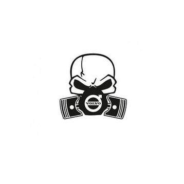 TSC Z589 Volvo Piston Kuru Kafa Araba Sticker