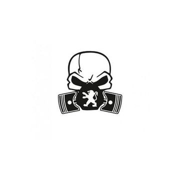 TSC Z594 Peugeot Piston Kuru Kafa Araba Sticker
