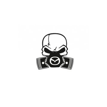 TSC Z597 Mazda Piston Kuru Kafa Araba Sticker