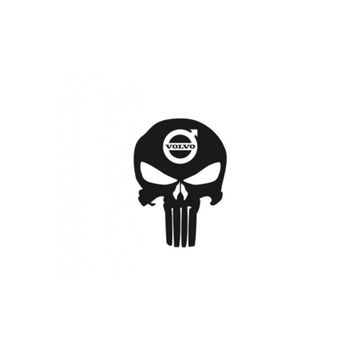 TSC Z672 Volvo Kuru Kafa Punisher Araba Sticker