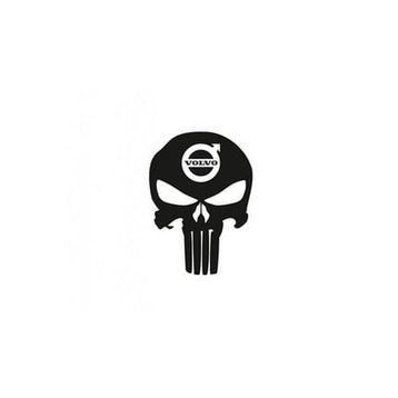 TSC Z672 Volvo Kuru Kafa Punisher Araba Sticker
