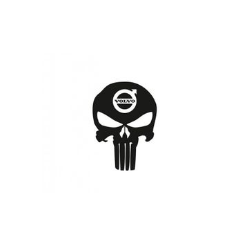 TSC Z672 Volvo Kuru Kafa Punisher Araba Sticker