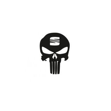 TSC Z678 Seat Kuru Kafa Punisher Araba Sticker