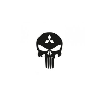 TSC Z683 Mitsubishi Kuru Kafa Punisher Araba Sticker