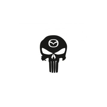 TSC Z685 Mazda Kuru Kafa Punisher Araba Sticker