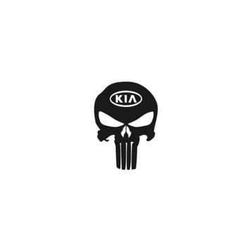 TSC Z687 Kia Kuru Kafa Punisher Araba Sticker