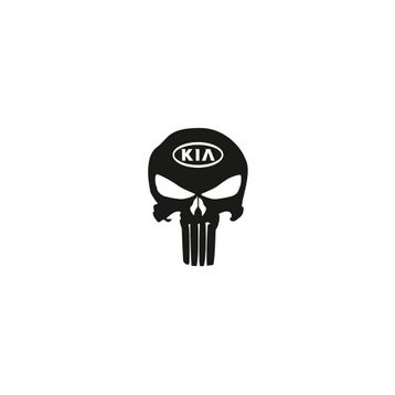 TSC Z687 Kia Kuru Kafa Punisher Araba Sticker