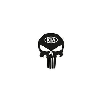 TSC Z687 Kia Kuru Kafa Punisher Araba Sticker