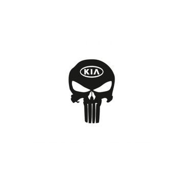 TSC Z687 Kia Kuru Kafa Punisher Araba Sticker