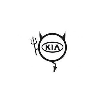 TSC Z759 Kia Araba Komik Şeytan Yapıştırma Sticker