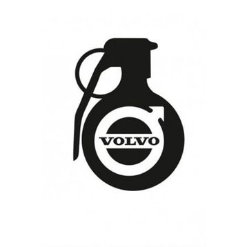 TSC Z768 Volvo Komik El Bombası Araba Sticker