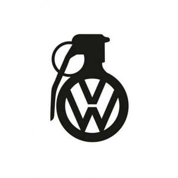 TSC Z769 Volkswagen Komik El Bombası Araba Sticker