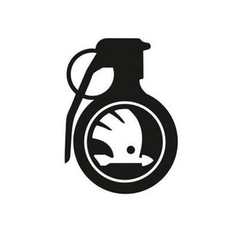TSC Z773 Skoda Komik El Bombası Araba Sticker