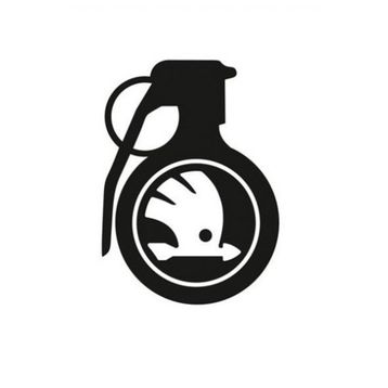 TSC Z773 Skoda Komik El Bombası Araba Sticker