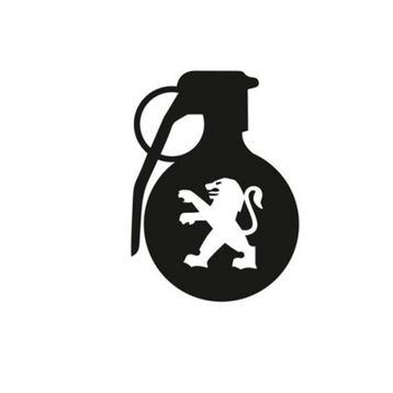 TSC Z778 Peugeot Komik El Bombası Araba Sticker