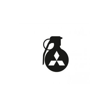 TSC Z782 Mitsubishi Komik El Bombası Araba Sticker