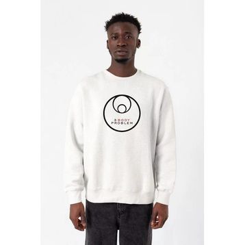 Tshirthane 3 Body Problem Logo Beyaz Erkek 2İp Sweatshirt