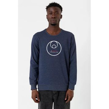 Tshirthane 3 Body Problem Logo İndigo Erkek 2İp Sweatshirt