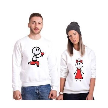 Tshirthane Aşk-ı İtiraf Sevgili Kombinleri Sweatshirt
