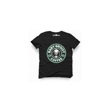Tshirthane Baby Groot Coffee Siyah Erkek Tshirt