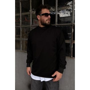 Tshirthane Basic Siyah Erkek Sweatshirt