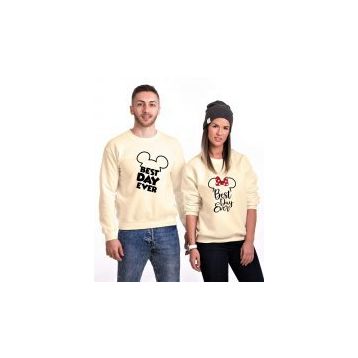 Tshirthane Best Day Ever 2'li Sevgili Sweatshirt